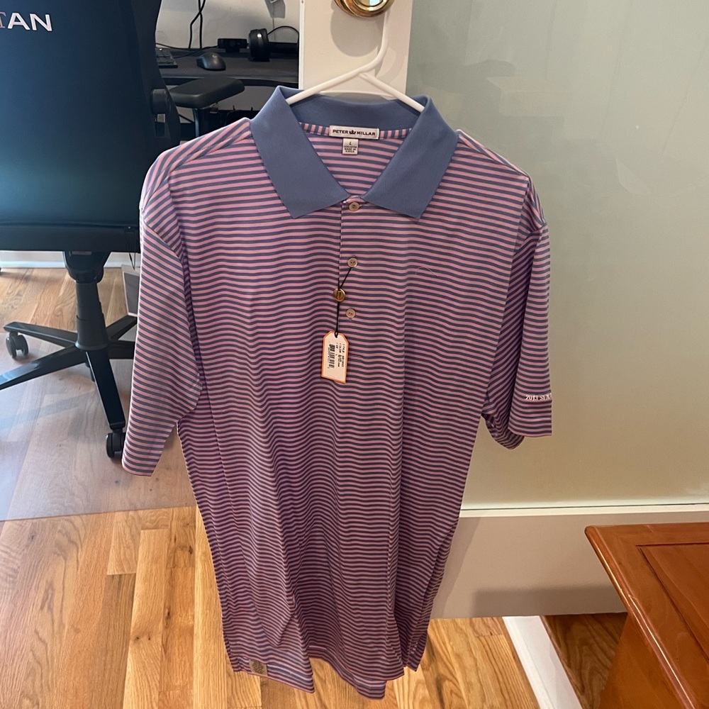 Unique Peter Millar Senators Polo. New with NWT tags size large